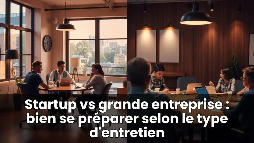 Startup vs grande entreprise : bien se préparer selon le type d'entretien