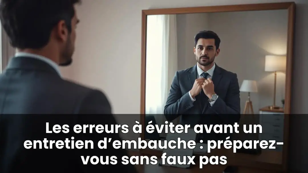 erreurs à éviter avant un entretien d’embauche