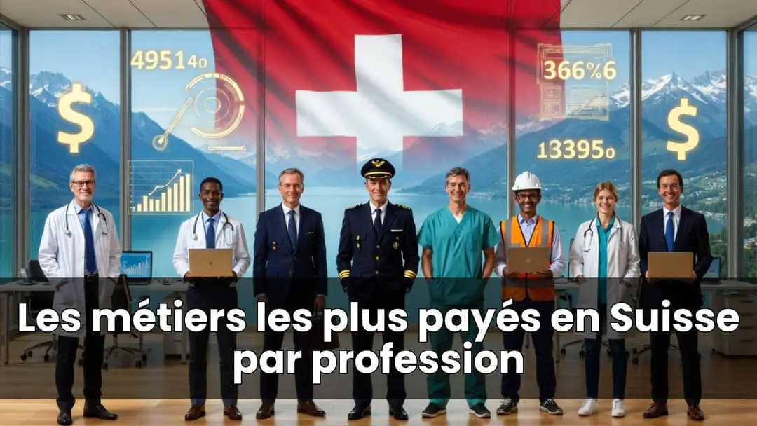 Les métiers les plus payés en Suisse par profession