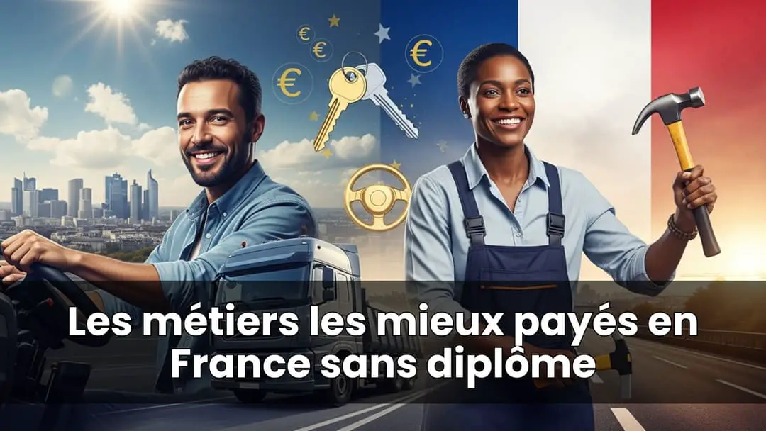 Les métiers les mieux payés en France sans diplôme