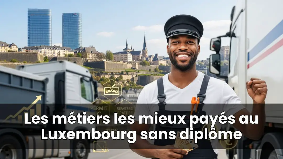 Les métiers les mieux payés au Luxembourg sans diplôme