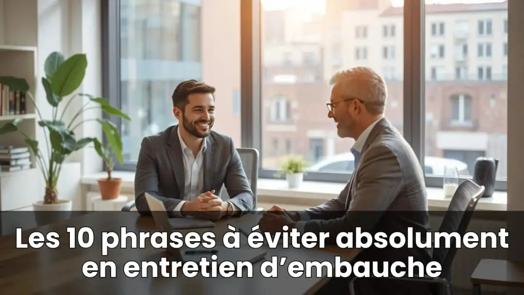 Les 10 phrases à éviter absolument en entretien d’embauche