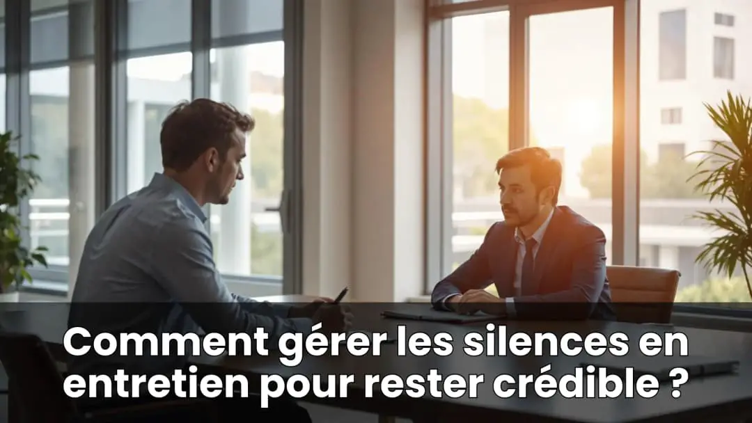 Comment gérer les silences en entretien pour rester crédible