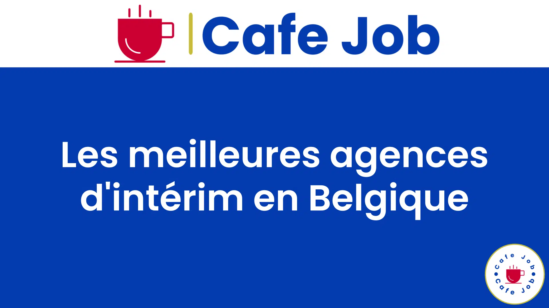 meilleures agences d'intérim en Belgique